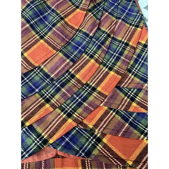 PLENTY BY TRACY REESE Anthropologie Wool Blend Layered Plaid Skirt - Picture 6 of 12
